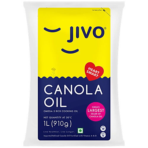 Buy Jivo Canola Omega3 Rich Cooking Oil 1 L Online at Best Price of Rs
