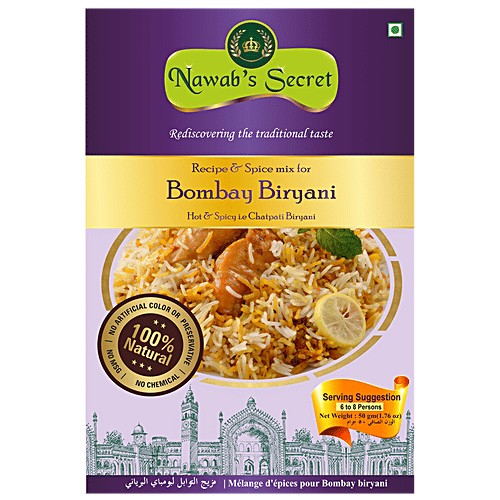 Nawab's Secret Bombay Biryani - Spice Mix, 50 g