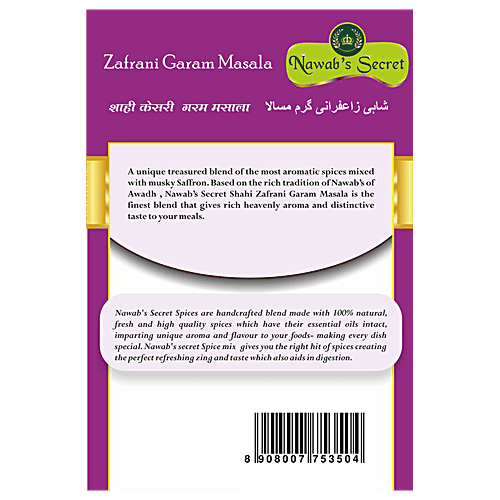 Nawab's Secret Shahi Zafrani Garam Masala - Spice Mix, 50 g  
