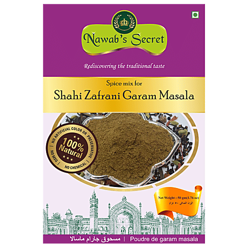 Nawab's Secret Shahi Zafrani Garam Masala - Spice Mix, 50 g  