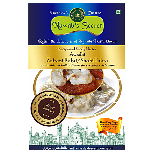 Nawab's Secret Zafrani Rabri/Shahi Tukra - Ready Mix, 100 g