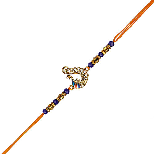 eCraftIndia Designer Peacock Rakhi, 1 pcs  