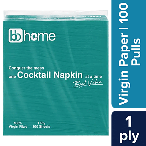 bb home Cocktail Napkin - 1 Ply, 100 Pulls