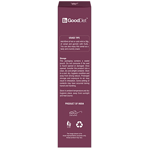 bb Gooddiet Multi Millet Chocolate Muesli - With Berries & Nuts, 350 g High In Protein & Fibre