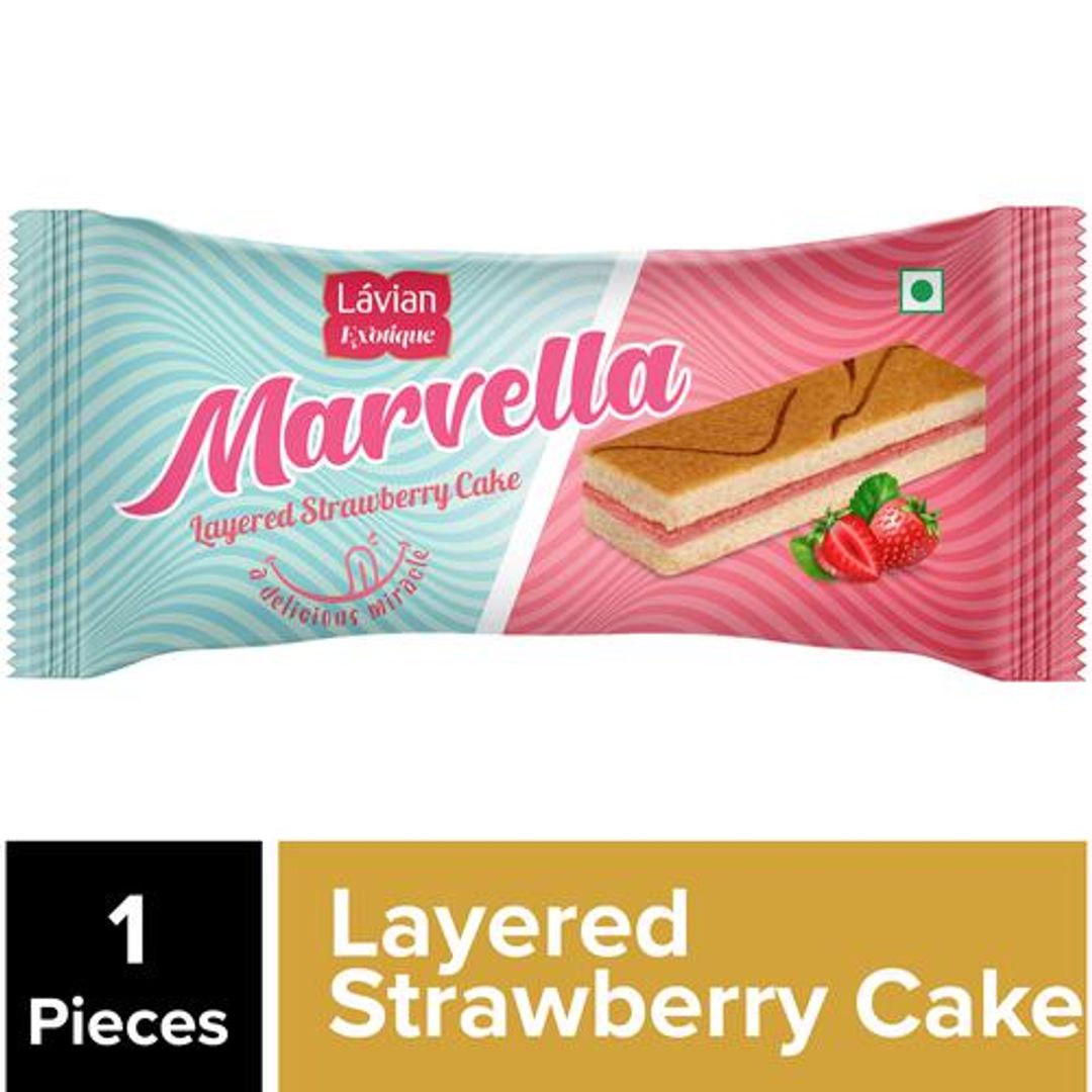 Lavian Exotique Marvella - Layered Strawberry Flavoured Cake, 20 g 