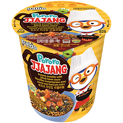 Paldo Pororo Jjajang Korean Cup Noodles, 65 g