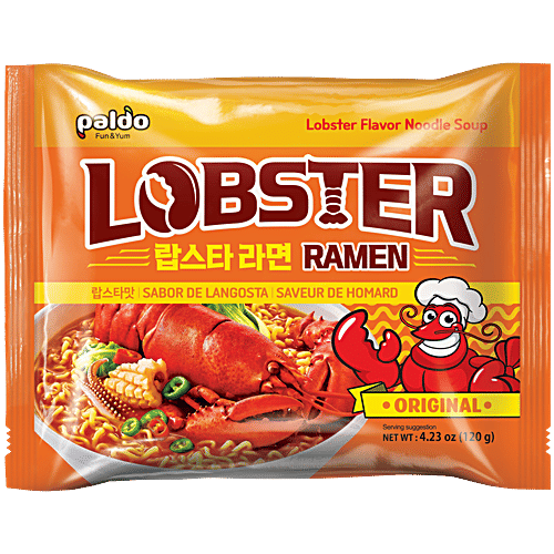 Paldo Lobster Ramen Korean Noodles, 120 g  