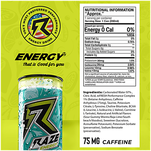 Buy Raze Functional Energy Drink - Baja Lime Online at Best Price of Rs ...