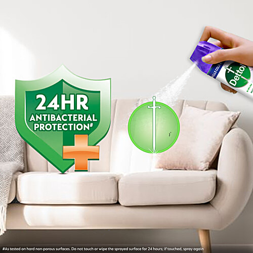 Dettol Multi-Surface Disinfectant Spray -  Orchard Bloom, 24 Hours Antibacterial Protection, 225 ml  Kills 99.9% Bacteria & Viruses, Kills 99.9% Odour Causing Bacteria, Kills H1N1 Virus