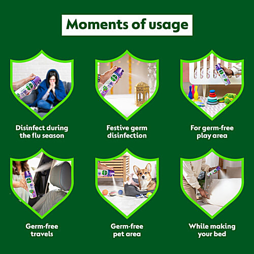 Dettol Multi-Surface Disinfectant Spray -  Orchard Bloom, 24 Hours Antibacterial Protection, 225 ml  Kills 99.9% Bacteria & Viruses, Kills 99.9% Odour Causing Bacteria, Kills H1N1 Virus