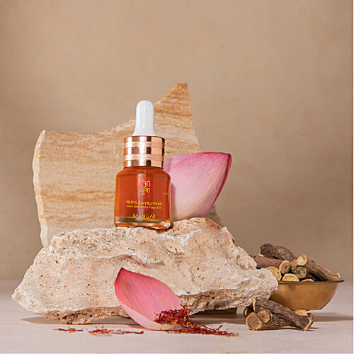 Ayuga 100% Kumkumadi Skin Radiance Face Oil With Saffron & Lotus Extracts, 15 ml  For Radiant & Glowing Skin