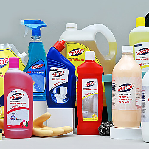 Swoop Milky White Floor & Bathroom Cleaner, 1 L  