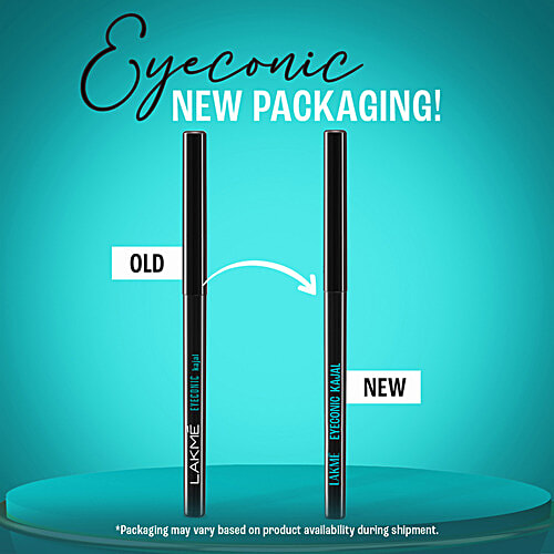 Lakme Eyeconic Kajal - Water-Proof & Smudge-Proof, 1.35 g Midnight Blue Lasts Upto 24 Hours
