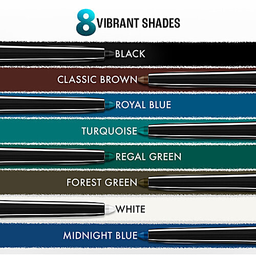 Lakme Eyeconic Kajal - Water-Proof & Smudge-Proof, 1.35 g Midnight Blue Lasts Upto 24 Hours