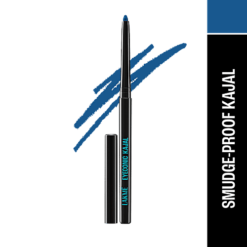Lakme Eyeconic Kajal - Water-Proof & Smudge-Proof, 1.35 g Midnight Blue Lasts Upto 24 Hours