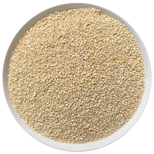 True Elements Raw White Sesame/Safed Til Seeds, 400 g  High in Protein and Dietary Fibre