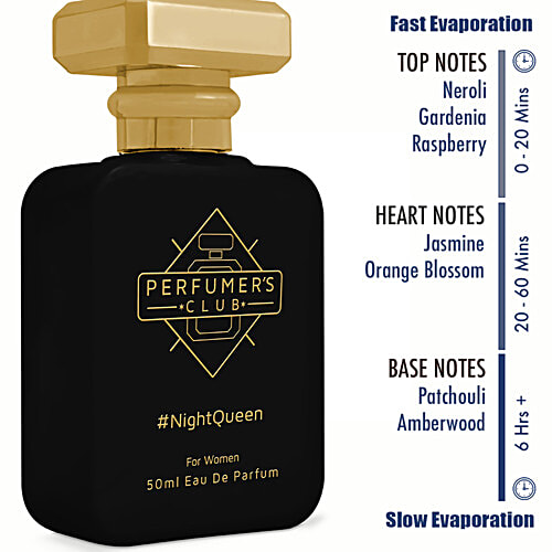 PERFUMERS CLUB Eau De Parfum - Night Queen, For Women, 50 ml  