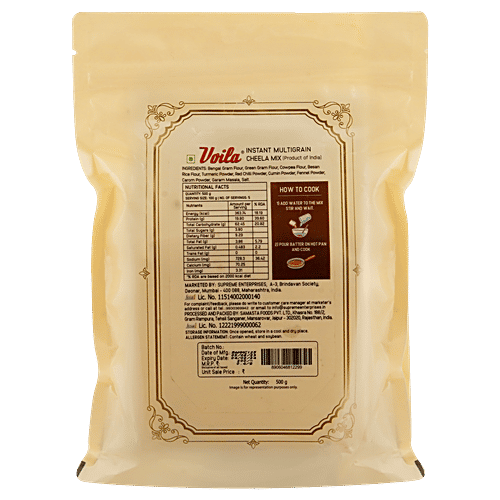 VOILA Instant Multigrain Cheela Mix, 500 g  