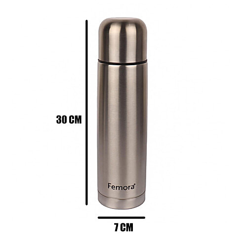 Femora Bullet Thermosteel Stainless Steel Water Bottle/Flask - Hot & Cold, 750 ml  