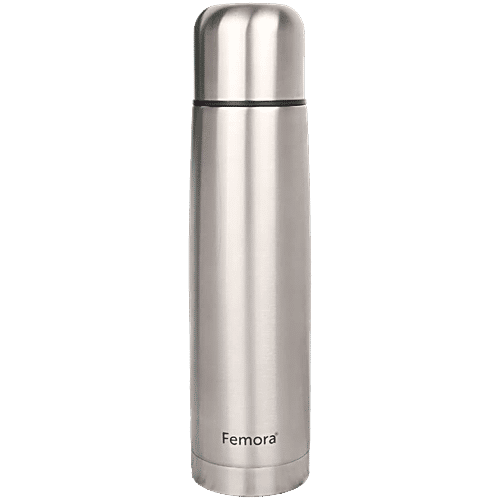 Femora Bullet Thermosteel Stainless Steel Water Bottle/Flask - Hot & Cold, 1 L  