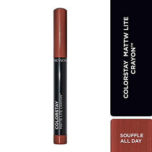 Revlon ColorStay Matte Lite Crayon, 1.4 g Souffle All Day Smudge-proof, flake-proof and water-resistant