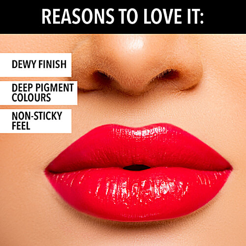 Blue Heaven Silk Creme Lipstick, 4 g Retro Rose Intense Colour, Dewy Finish, Non-sticky Feel