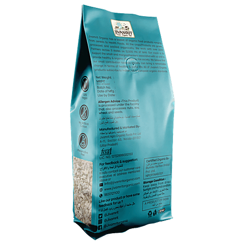 Jivamrit Organic Poha White, 500 g  