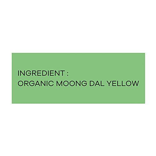 Jivamrit Organic Moong Dal Yellow, 500 g  