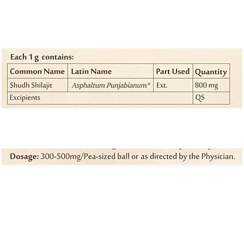 Upakarma Ayurveda Original & Pure Shilajit/Shilajeet Resin Form For Men & Women, 10 g  Boost Performance, Power, Stamina, Endurance, Strength And Overall Wellbeing, Ayurvedic