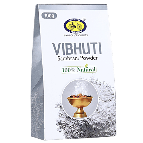 Cycle Vibhuti Sambrani Powder - 100% Natural, 100 g  