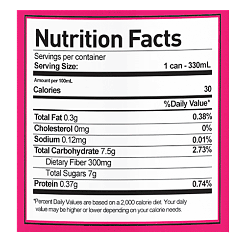 Borécha Icey Strawberry Lemonade Sparkling Iced Tea, 330 ml Can Plant Based Prebiotics, Natural, Vegan, Lactose Free, Gluten Free