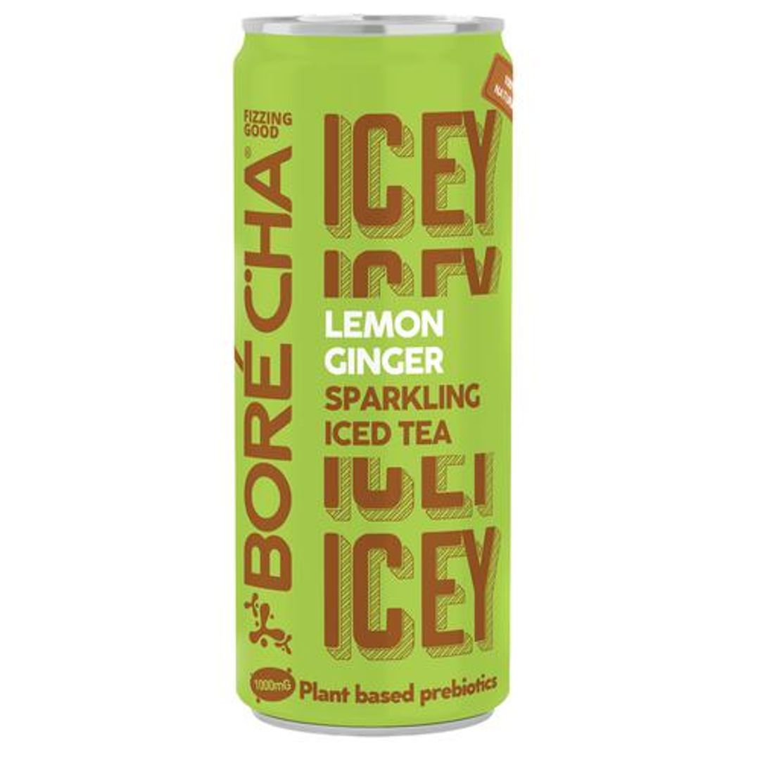 Borecha Icey Lemon Ginger Sparkling Iced Tea, 330 ml Can