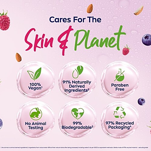 Nivea Raspberry Fresh Blends Refreshing Shower Gel - With Blueberry & Almond Milk, 300 ml  