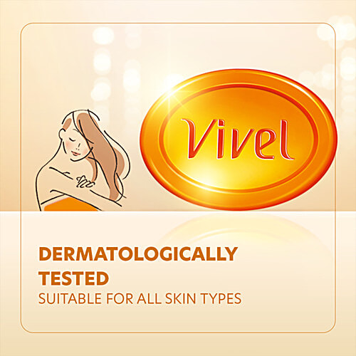 Vivel Glycerin Bathing Bar - With Almond Oil & Vitamin E, 125 g Mega Pack of 9 With Pure Almond Oil & Vitamin E, Special Pack