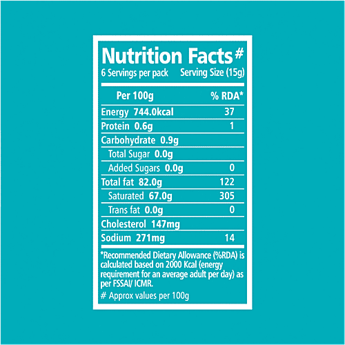 Akshayakalpa Organic Table Butter - Salted, 100 g  Pasteurized