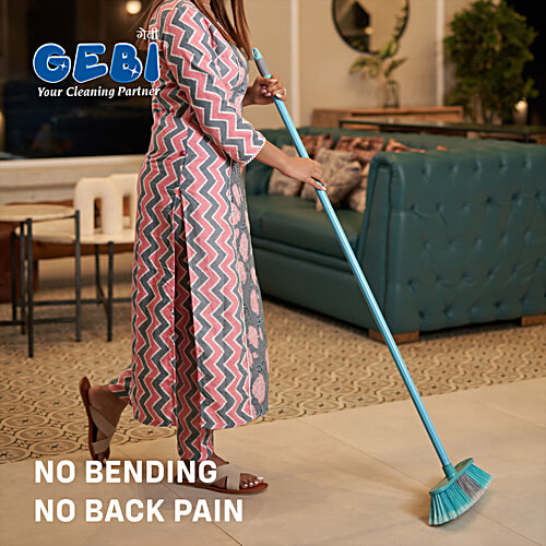 Gebi  Plastic Floor Push Broom - 120 cm, 1 pc  