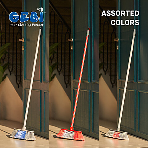 Gebi  Plastic Floor Push Broom - 120 cm, 1 pc  
