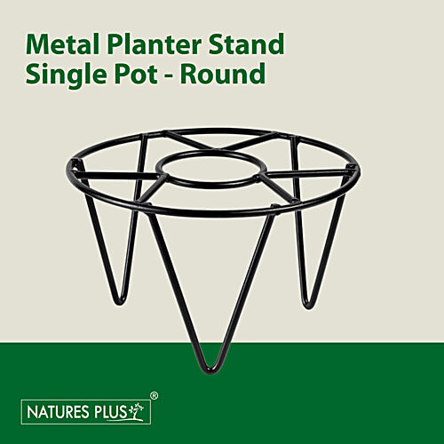 Natures Plus Metal Planter Stand Single Pot - Round, 1 pc  