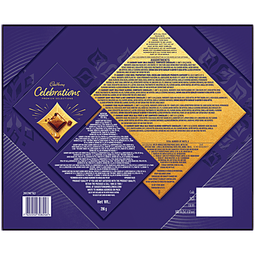 Cadbury Celebrations Premium Selections Assorted Chocolate Gift Pack, 296 g  Perfect for Gifting on Every Occasion, Premium Collection of Cadbury Chocolate