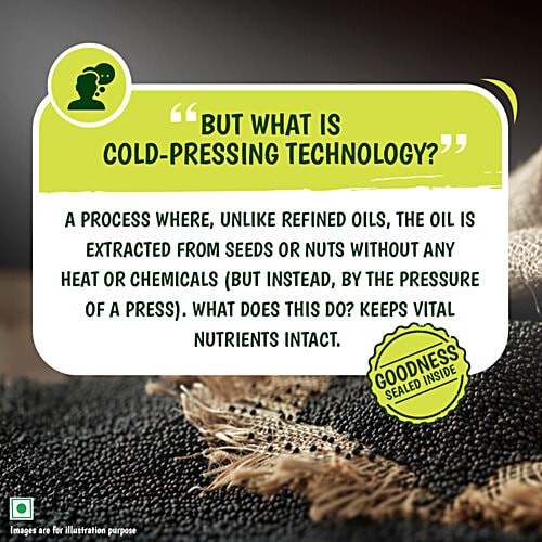 Tata Simply Better Pure & Unrefined Cold Pressed Mustard Oil, 1 L  Extracted From A1 Grade Mustard Seeds, Cholesterol Free, Provides Omega-3 PUFA