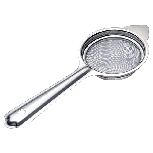 Petals Stainless Steel Tea/Coffee Channi/Strainer - 7.5cm, 1 pc  