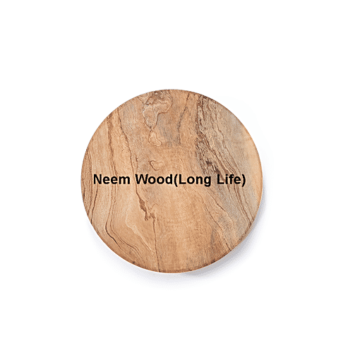 Petals Neem Wood Chakla/Chapati Maker - 24cm, 1 pc  