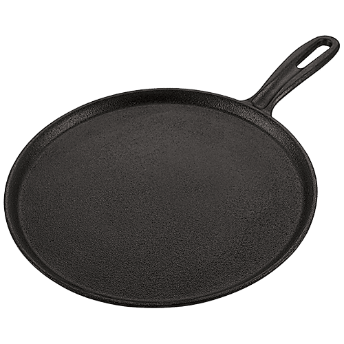 Buy Petals PreSeasoned Cast Iron Tawa 28 cm, Induction Compatible Online at Best Price of Rs