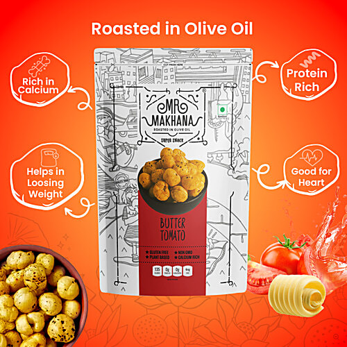 MR. MAKHANA Makhana - Butter Tomato, 55 g  