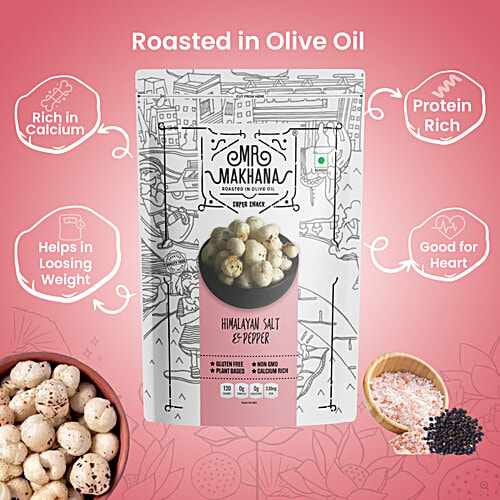 MR. MAKHANA Makhana - Himalayan Salt & Pepper, 55 g  