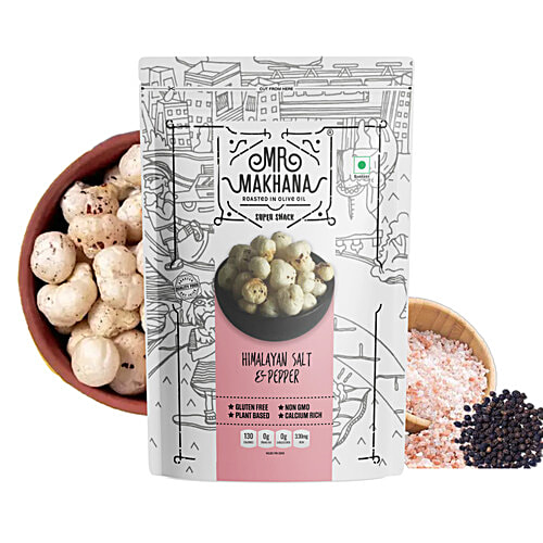 MR. MAKHANA Makhana - Himalayan Salt & Pepper, 55 g  