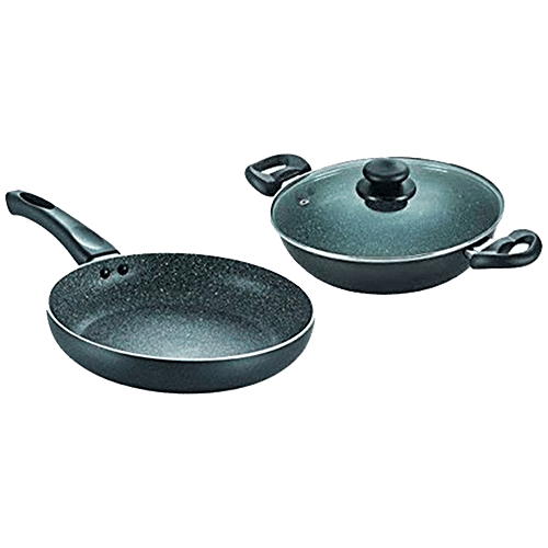 Buy Prestige Cookware Set Granite Kadai 240 mm With Lid + Fry Pan 240