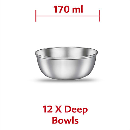 Judge by Prestige Classic Stainless Steel Dinner Set, 51 pcs  