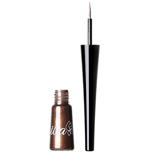 Iba Eye Talk Liquid Eyeliner - 18 Hr Waterproof, Smudge-Proof, 3.5 ml 02 Shimmery Bronze 