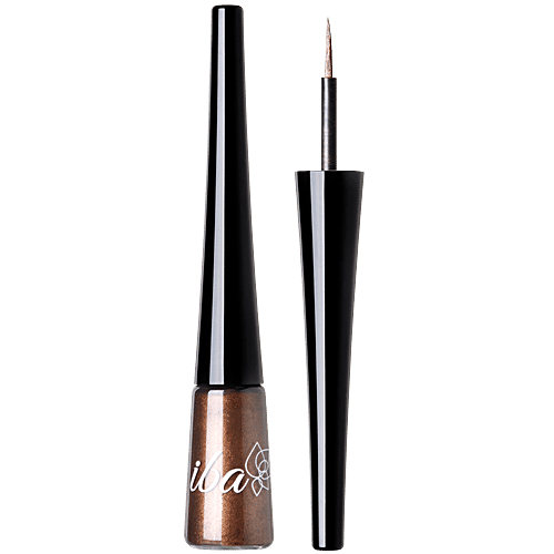 Iba Eye Talk Liquid Eyeliner - 18 Hr Waterproof, Smudge-Proof, 3.5 ml 02 Shimmery Bronze 
